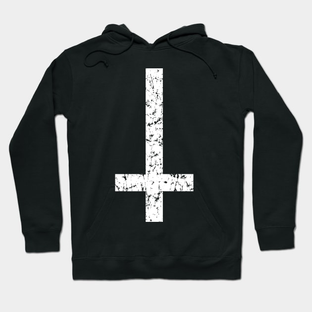 Upside Down Inverted Cross | Occult Satanic Hoodie by abstractsmile